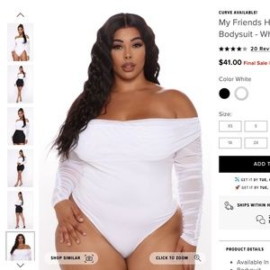 Fashion Nova My Friends Hate You Too Bodysuit